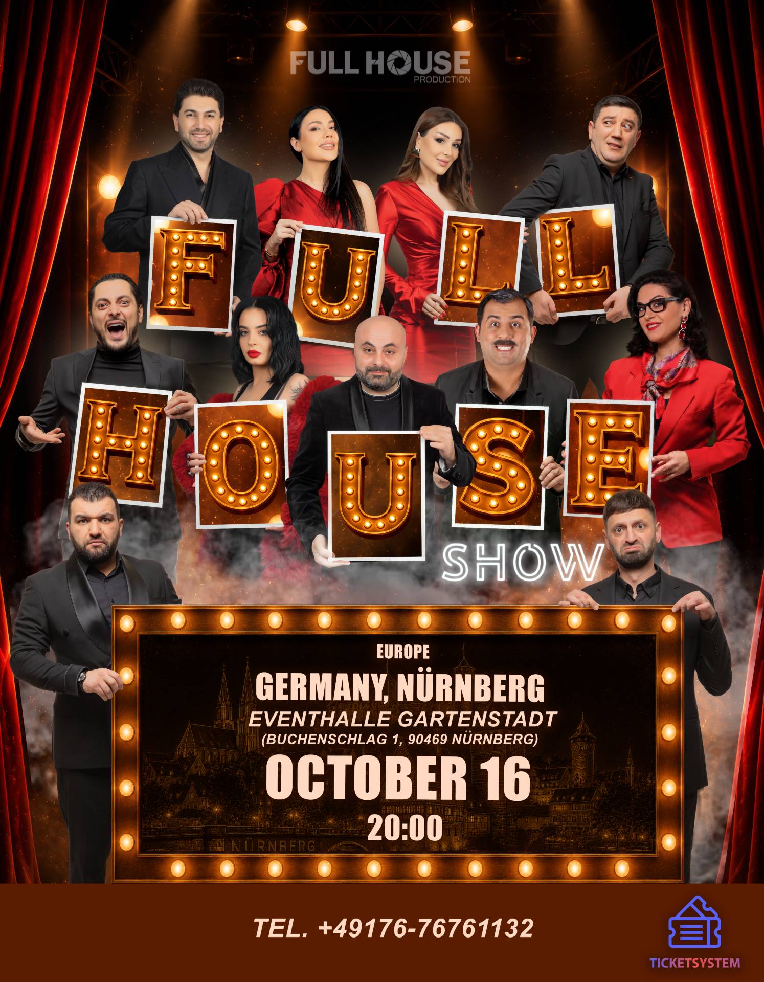 Full House Show | Нюрнберг, 2026-10-16 20:00:00, Eventhalle Gartenstadt