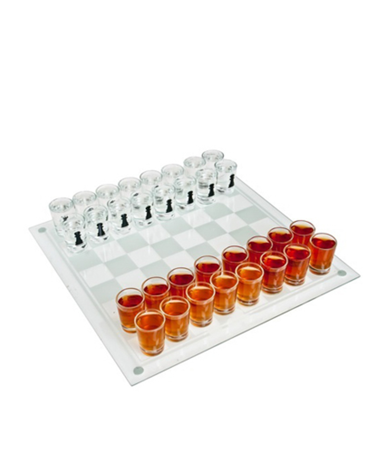 Chess `Creative Gifts` with shot Sglasses