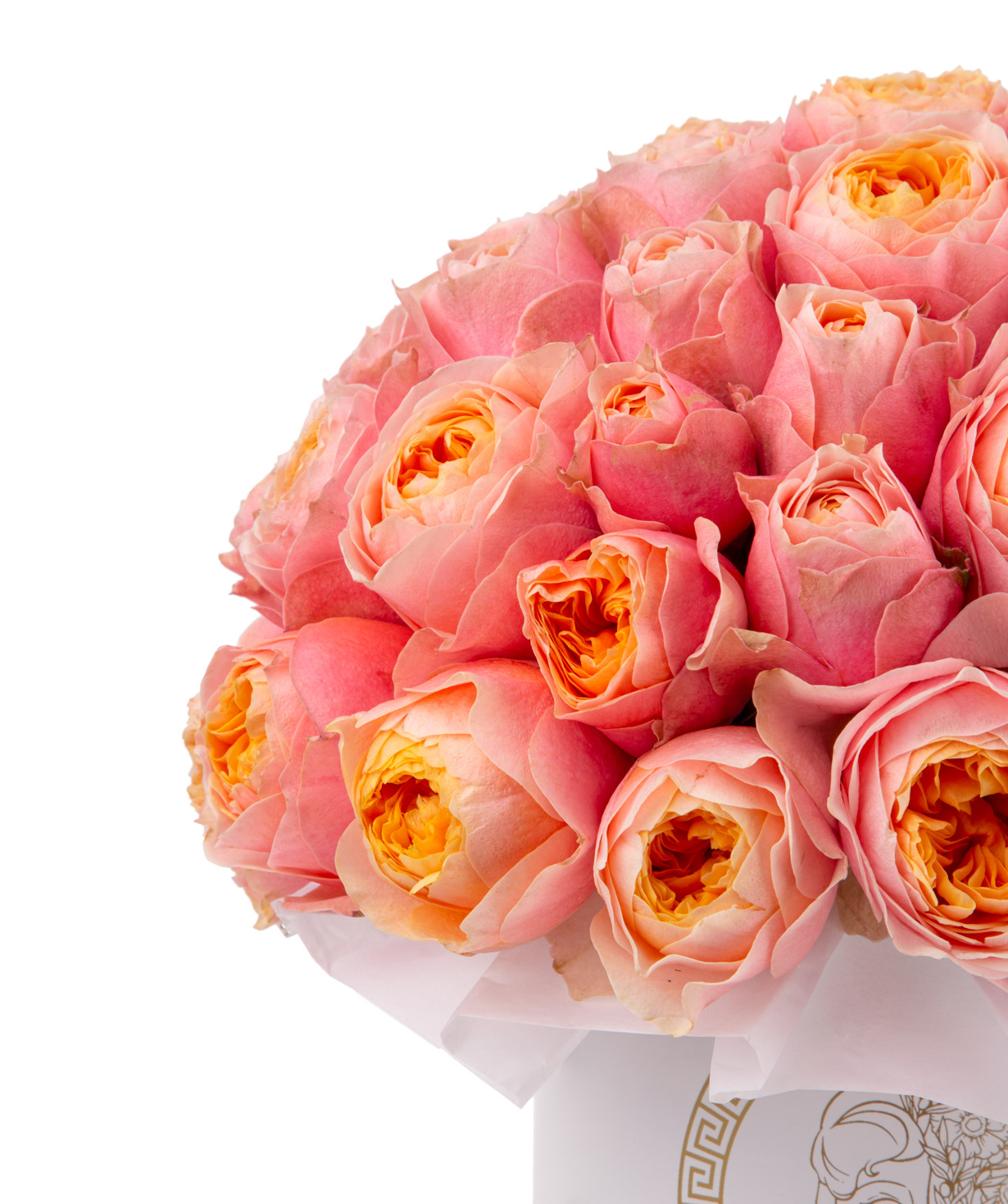 Композиция `Celeano` с пионовидными розами