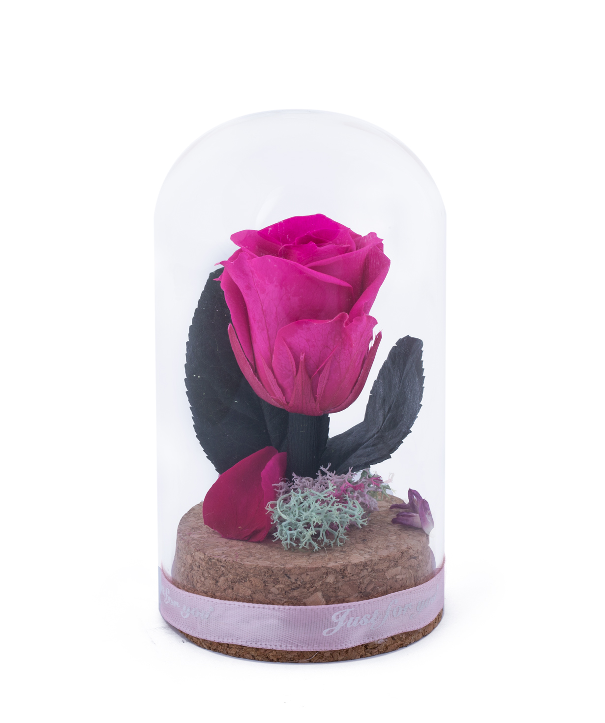 Роза `EM Flowers` мини вечная розовая 10 см
