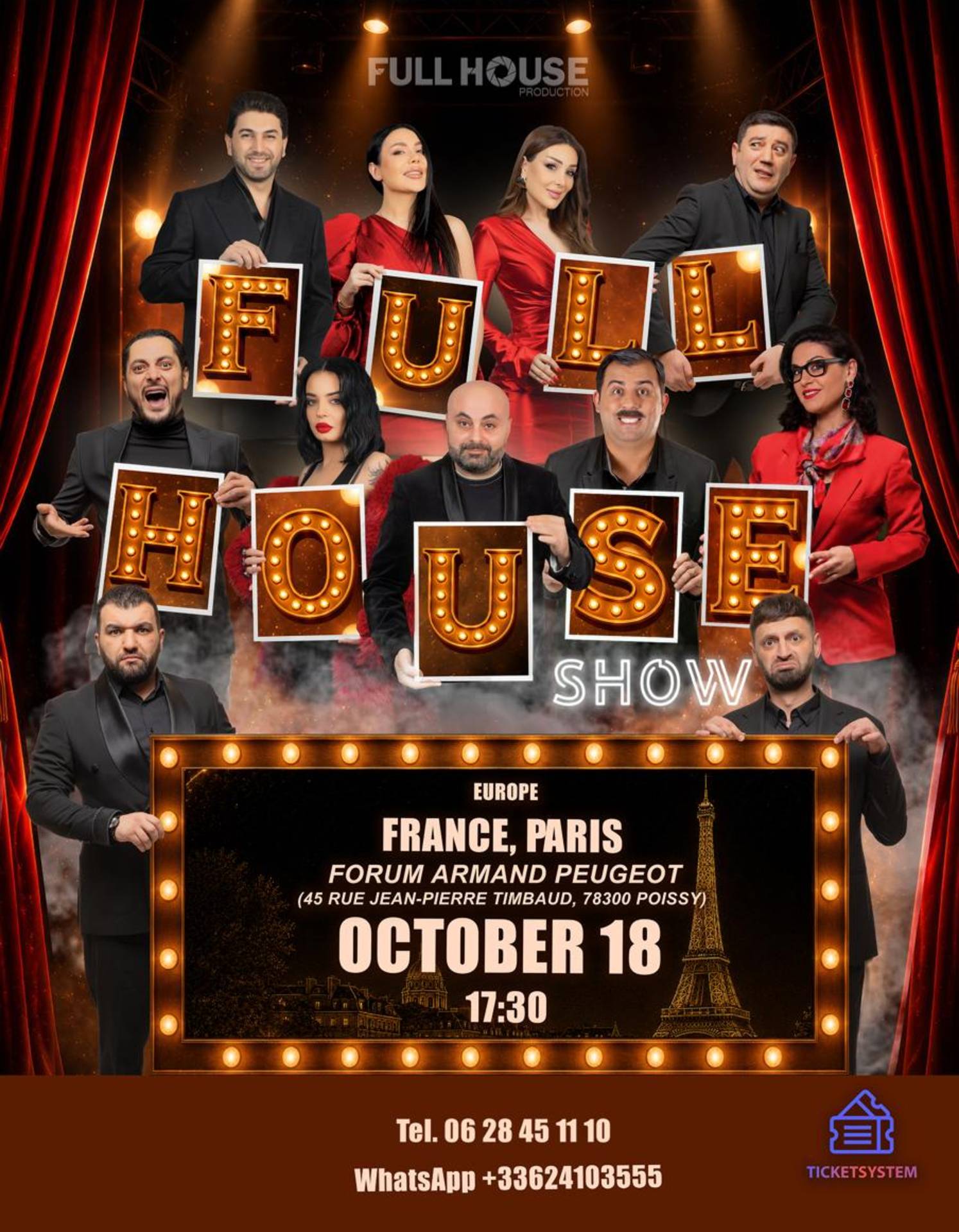 Full House Show | Փարիզ, 2026-10-18 17:30:00, Armand Peugeot Forum, Armand Peugeot Forum, Armand Peugeot Forum, Armand Peugeot Forum, Armand Peugeot Forum, Armand Peugeot Forum, Armand Peugeot Forum, Armand Peugeot Forum, Armand Peugeot Forum