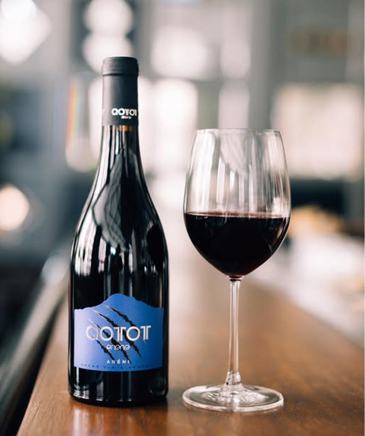 Red dry wine «Qotot»Areni