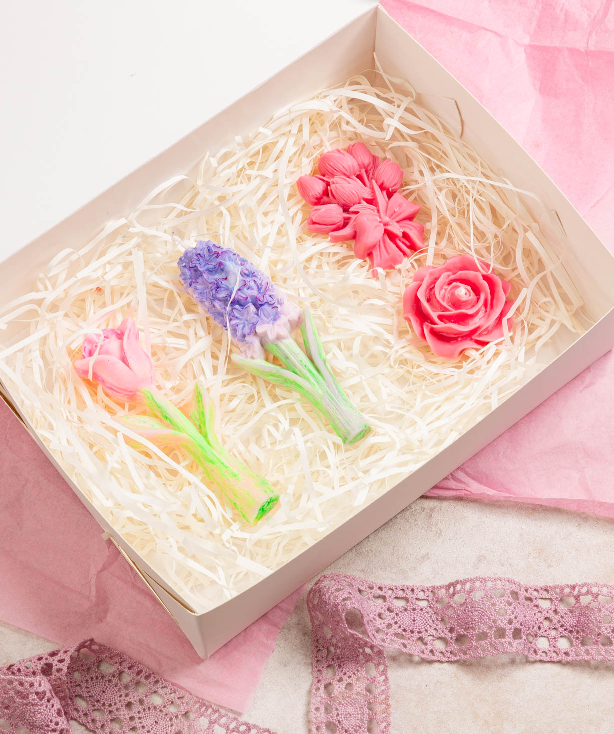 Candle set «Flowers Collection»