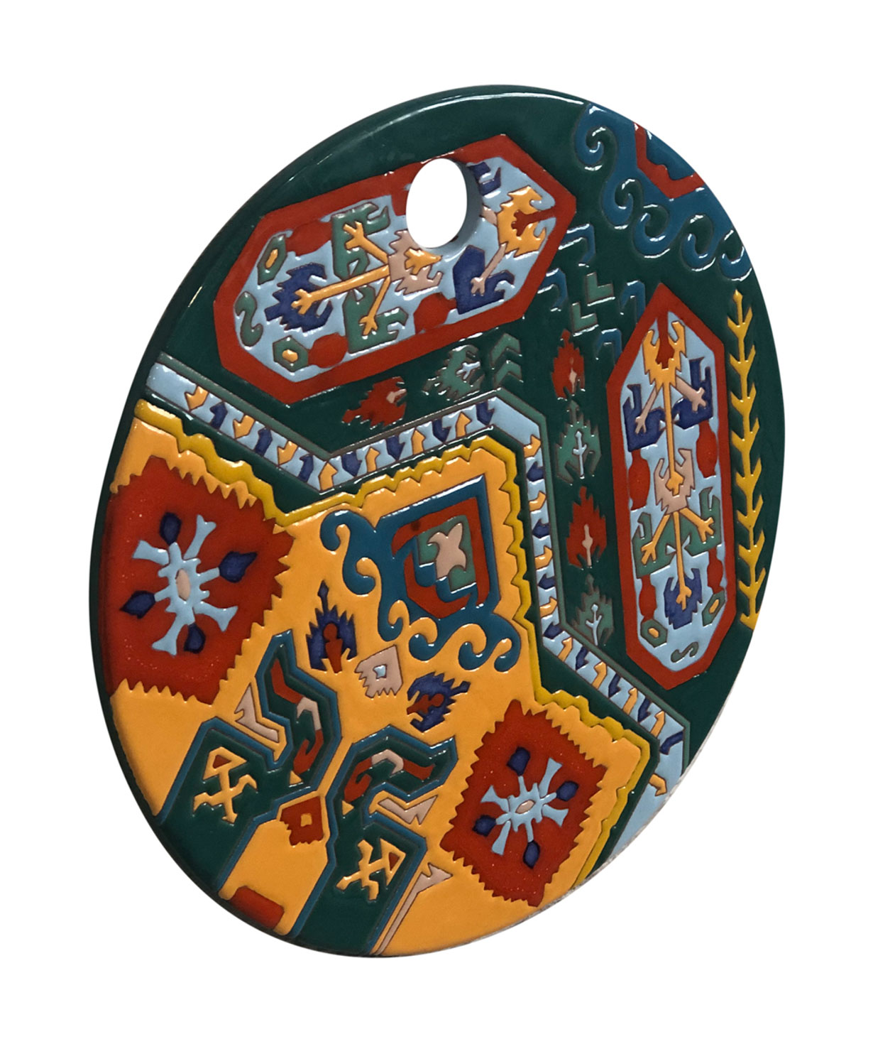 Serving plate `ManeTiles` decorative, ceramic №4
