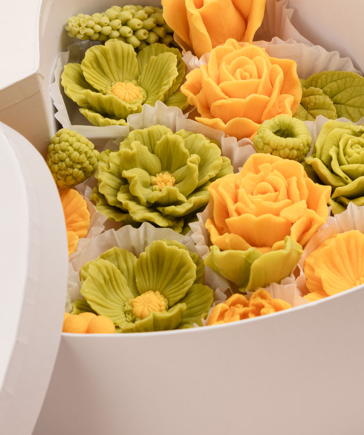 Handmade chocolates «Sweet Sisters» with lemon and pistachio