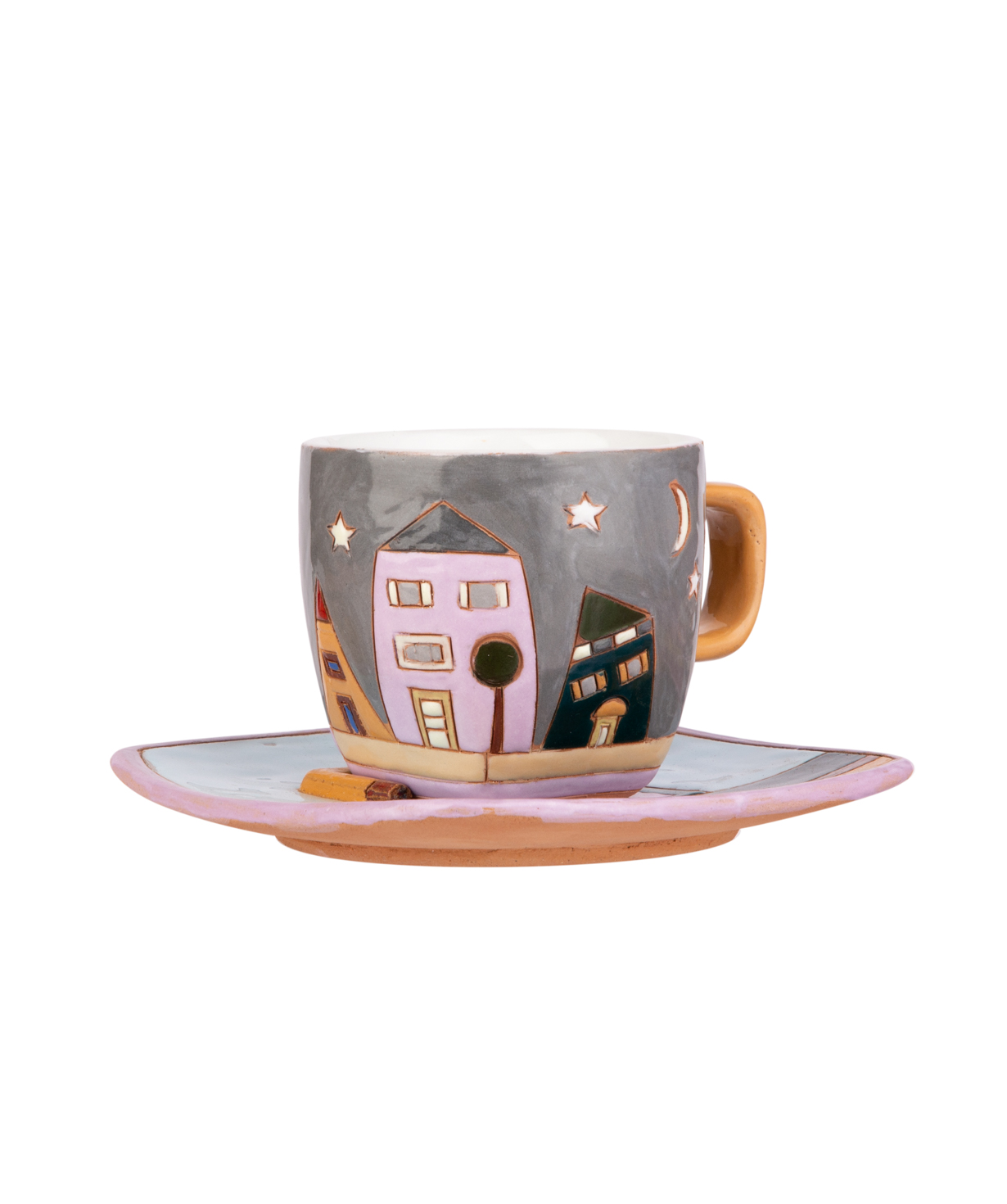 Coffe mug `Nuard Ceramics` City. day-night №1