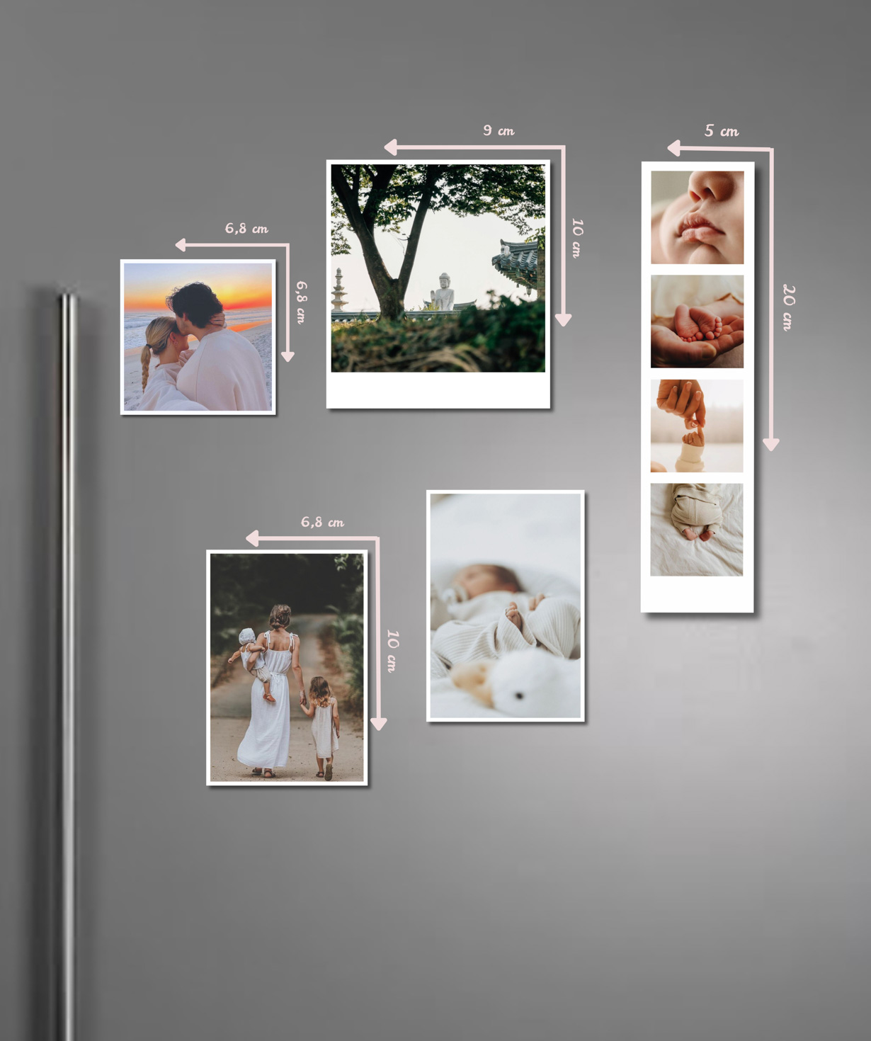 Photo magnets for the refrigerator «Magniser», mix 5 pcs