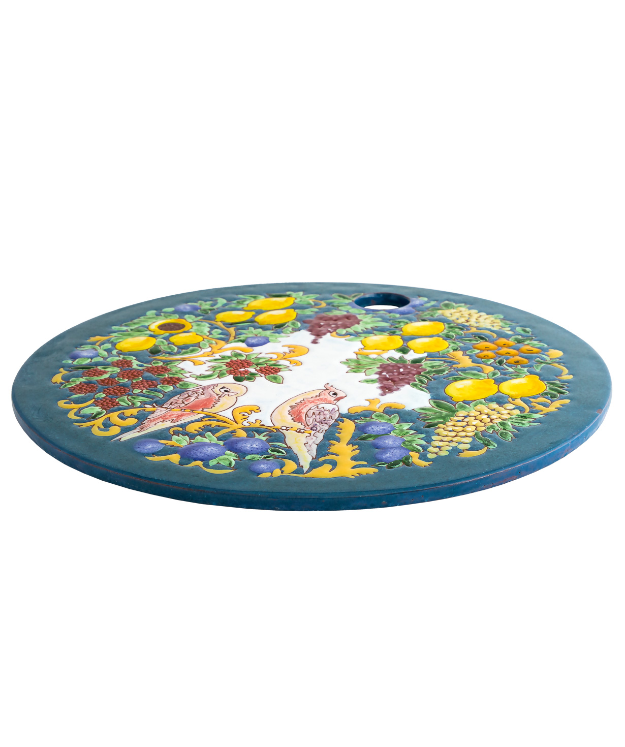 Cheese plate `ManeTiles` decorative, ceramic №26