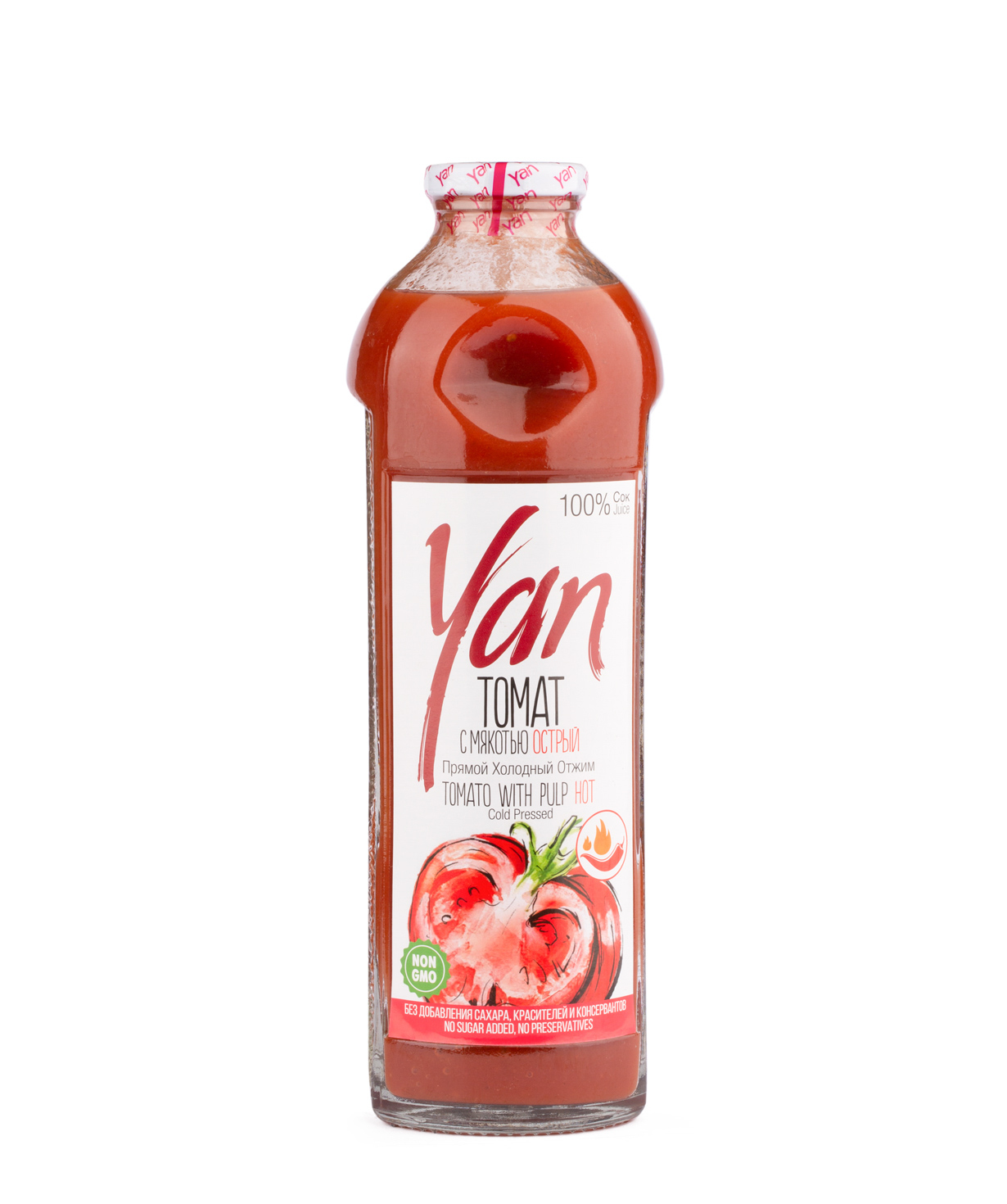 Natural juice `Yan` tomatoes 930 ml