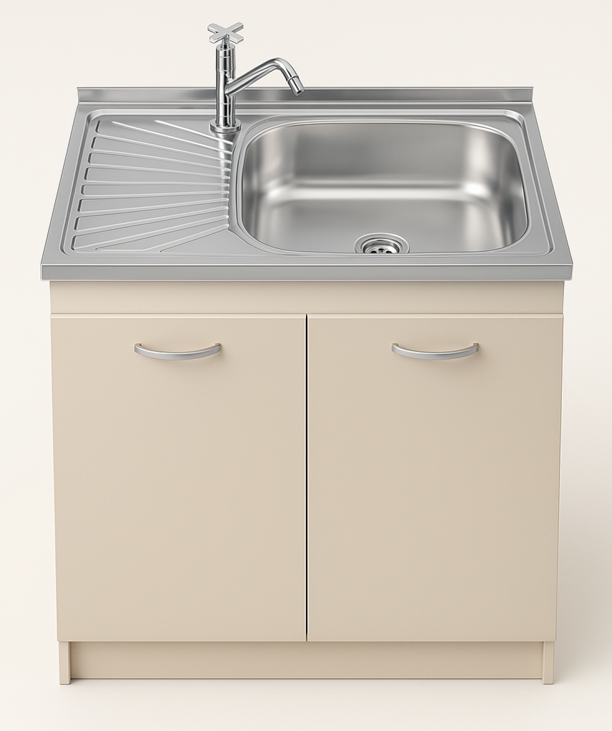 Perla լամինատ խոհանոցային կահույք Rico D8050A, 1B1D, 800×500×840մմ, սատին, աջ