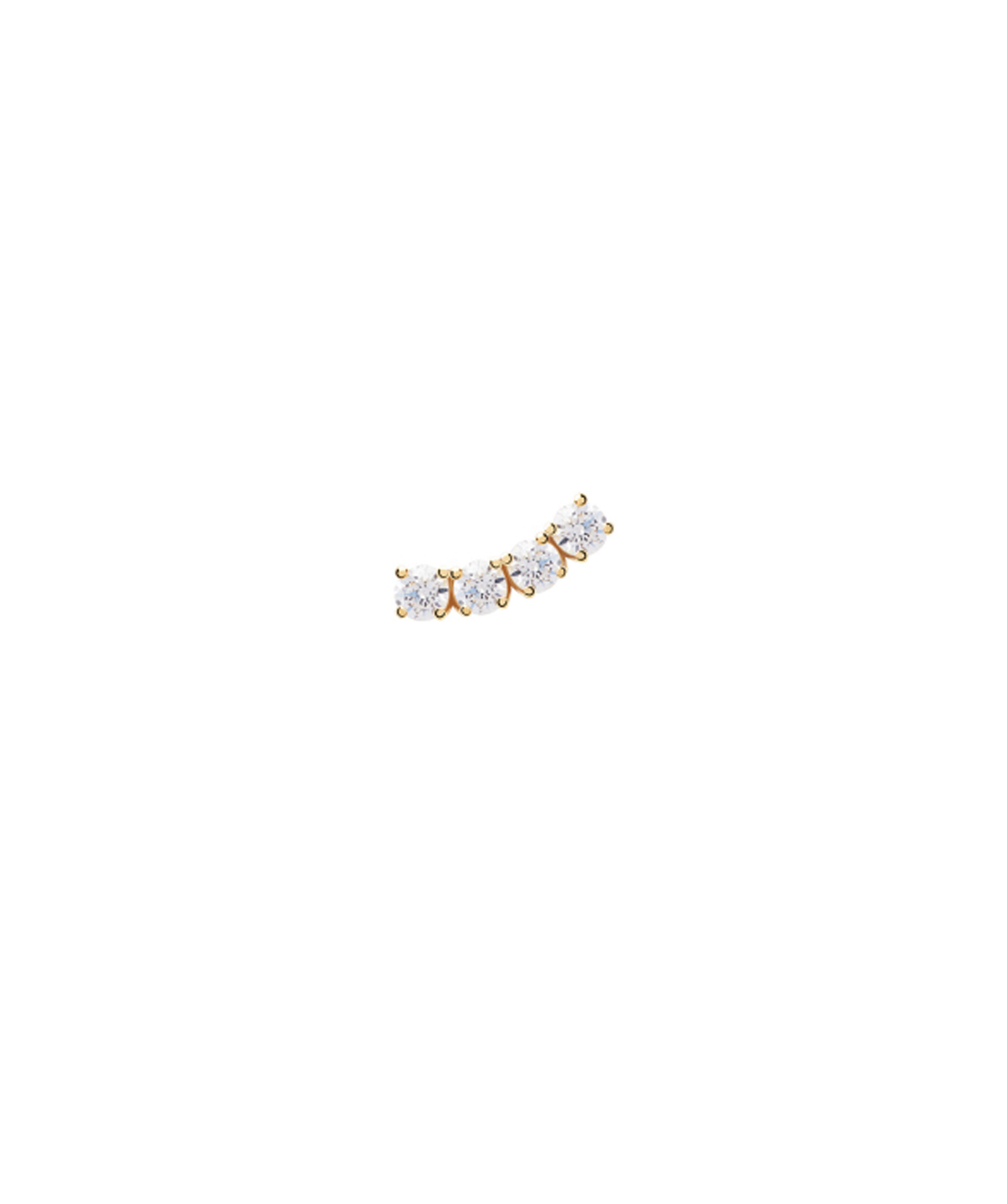 Silver single earring «PDPAOLA» PG01-749-U