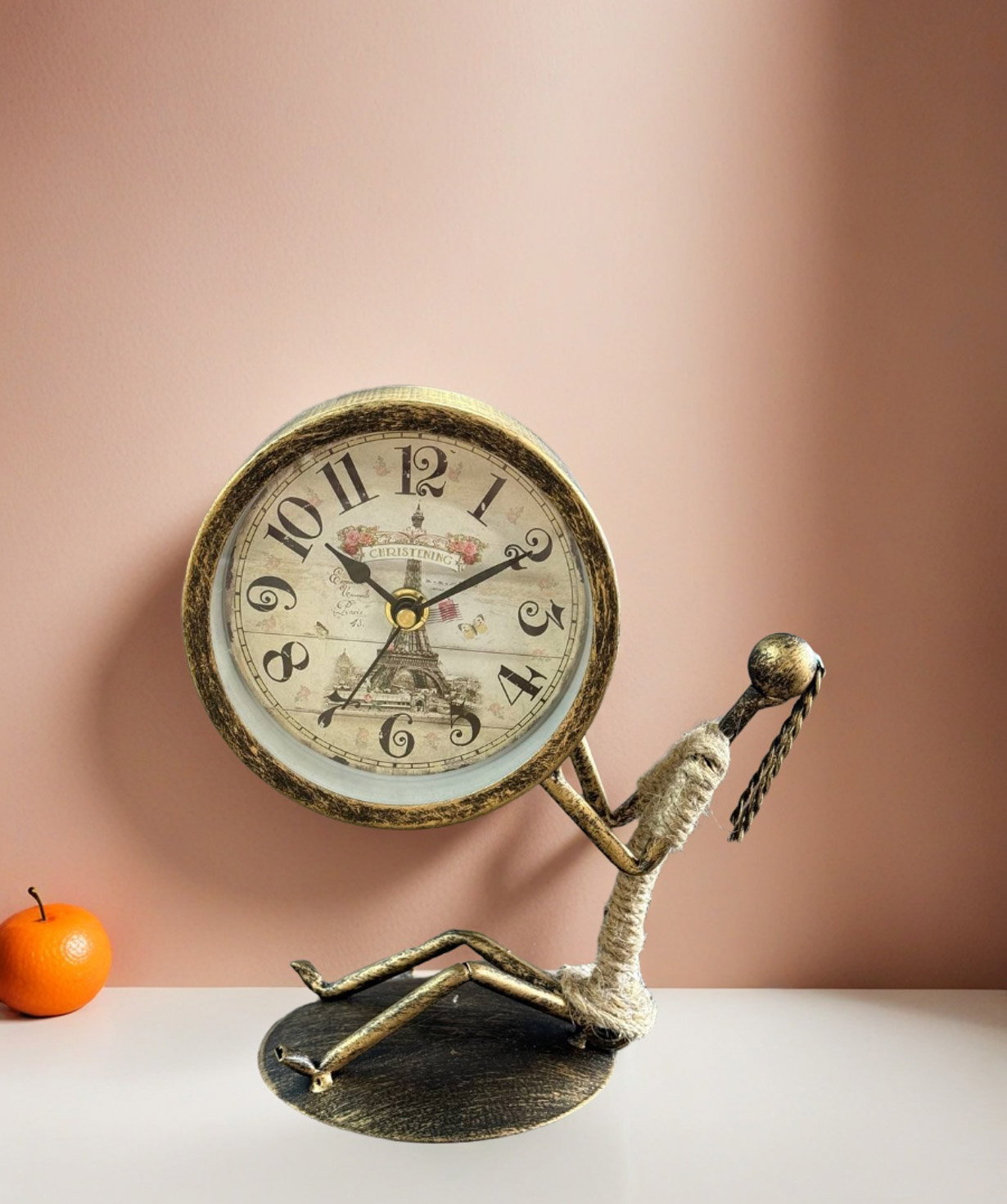 Table clock «Moonlight» Holding Time, golden