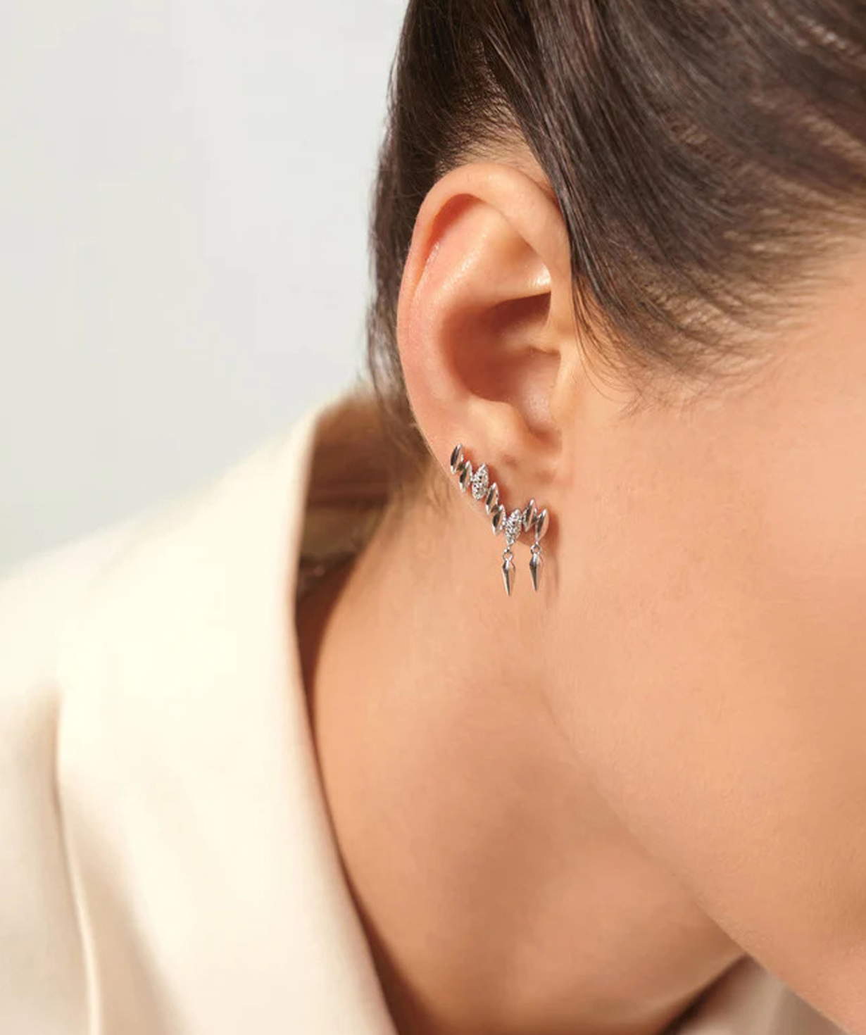 Silver earrings «Ania Haie» E051-03H