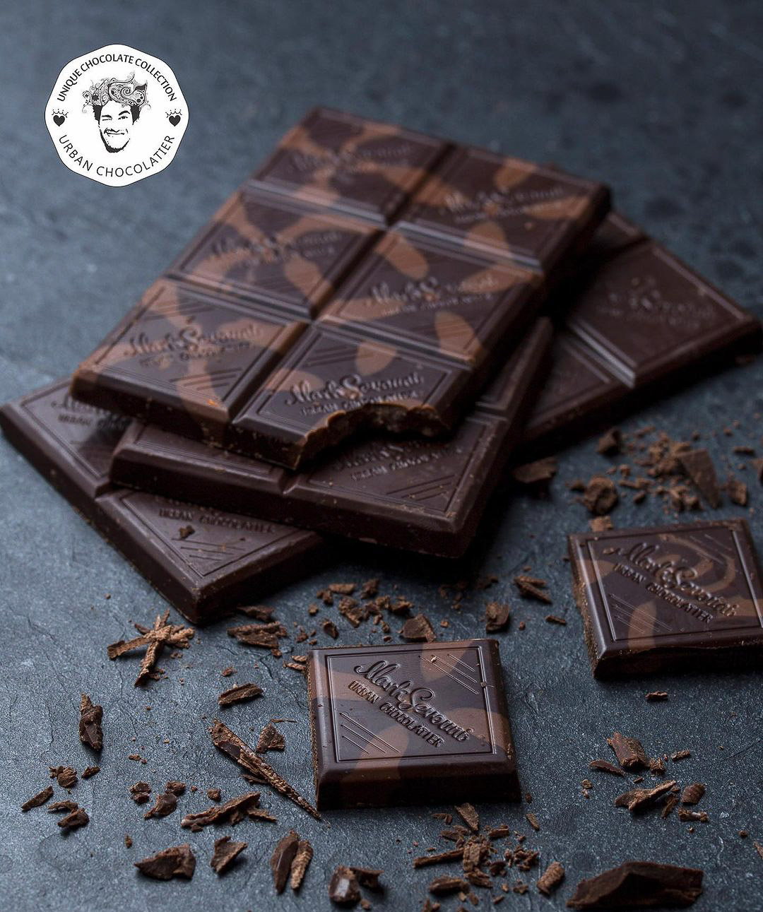 Chocolate `Mark Sevouni` dark and milk chocolate 82%