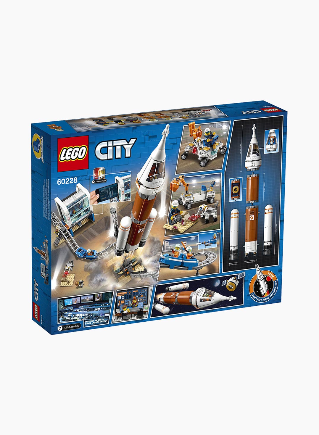 Lego City Կառուցողական Խաղ Տիեզերային Հրթիր և Մեկնարկման Կայան
