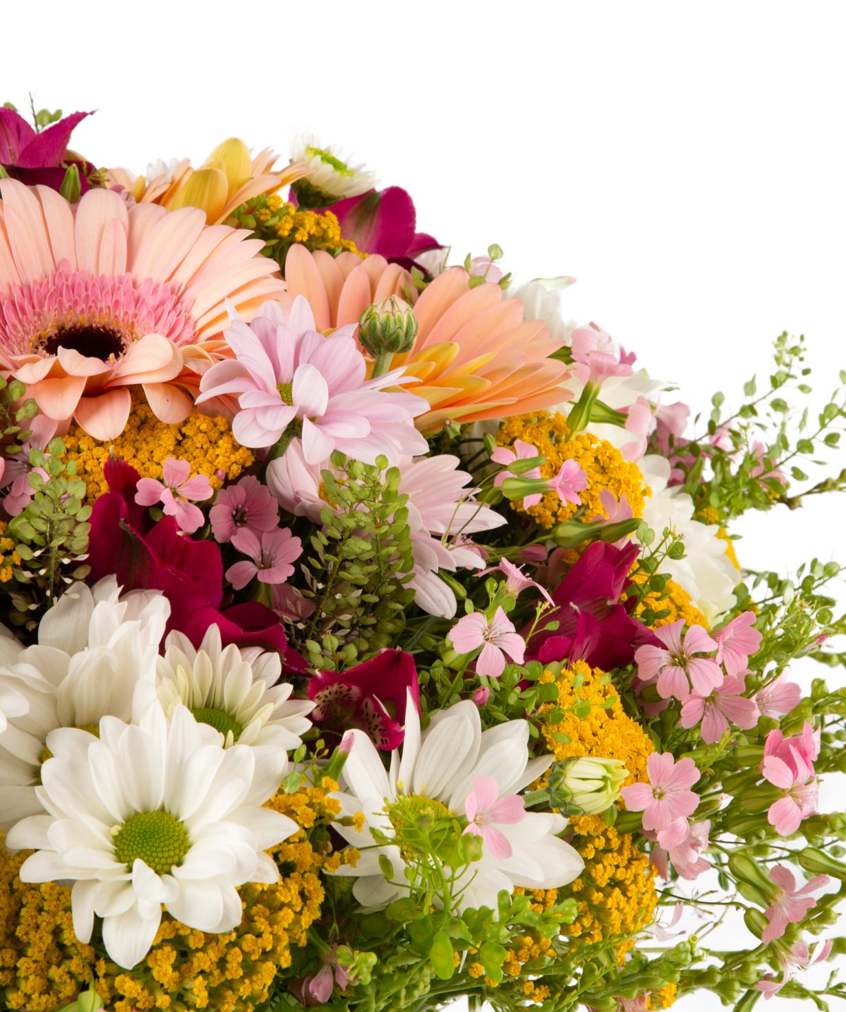 Bouquet «Miramar» with chrysanthemum and alstroemerias