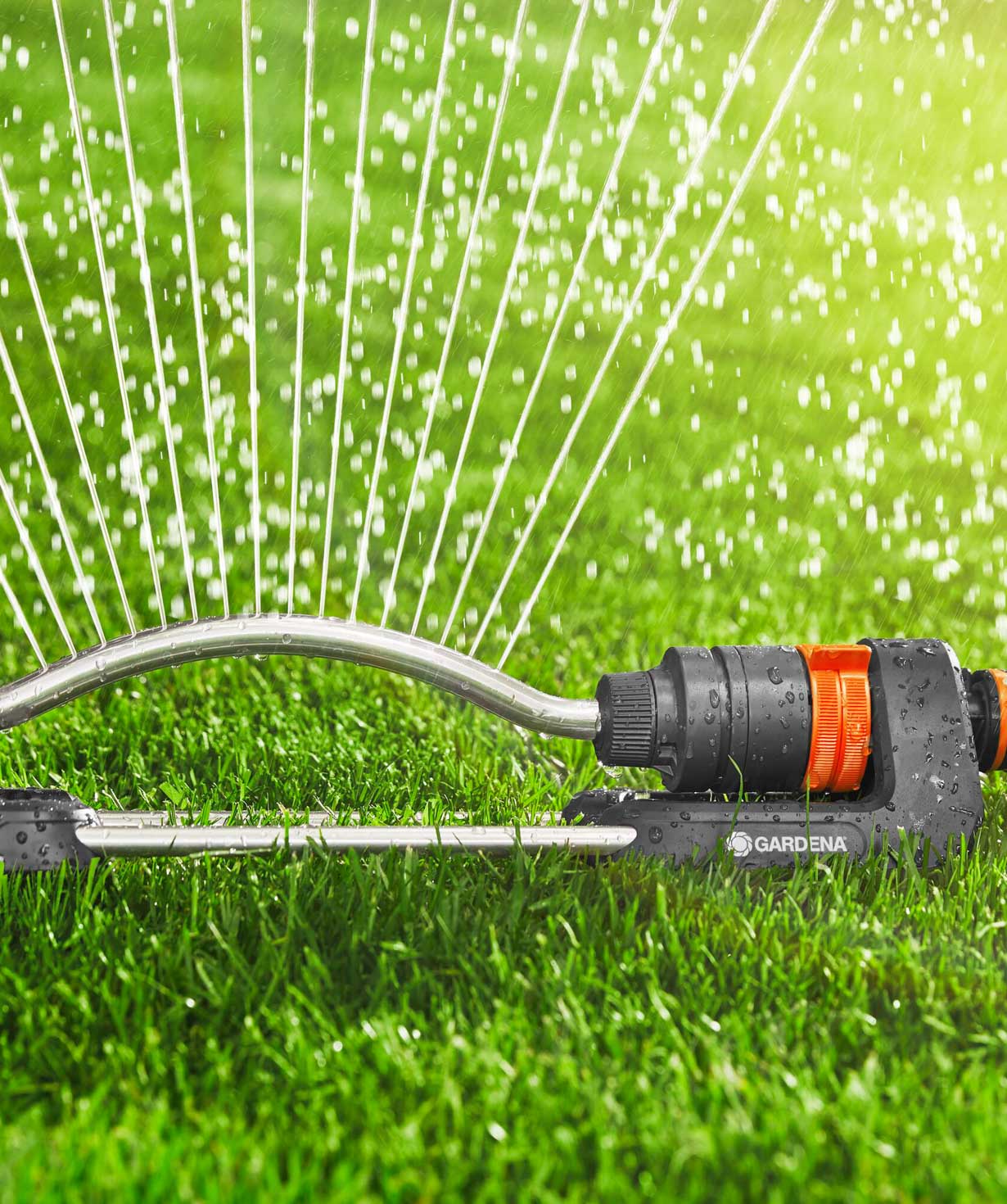 Прямоугольный дождеватель «Gardena» Aqua S, 220 м2, R-7-17 м
