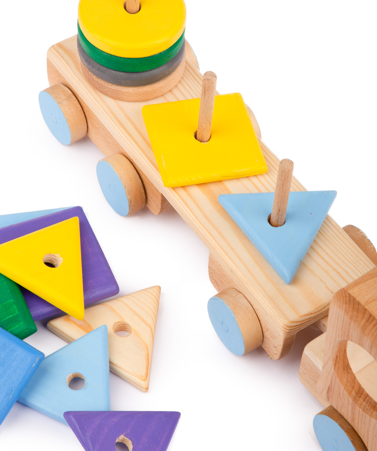 Toy `I'm wooden toys` car, wooden №8