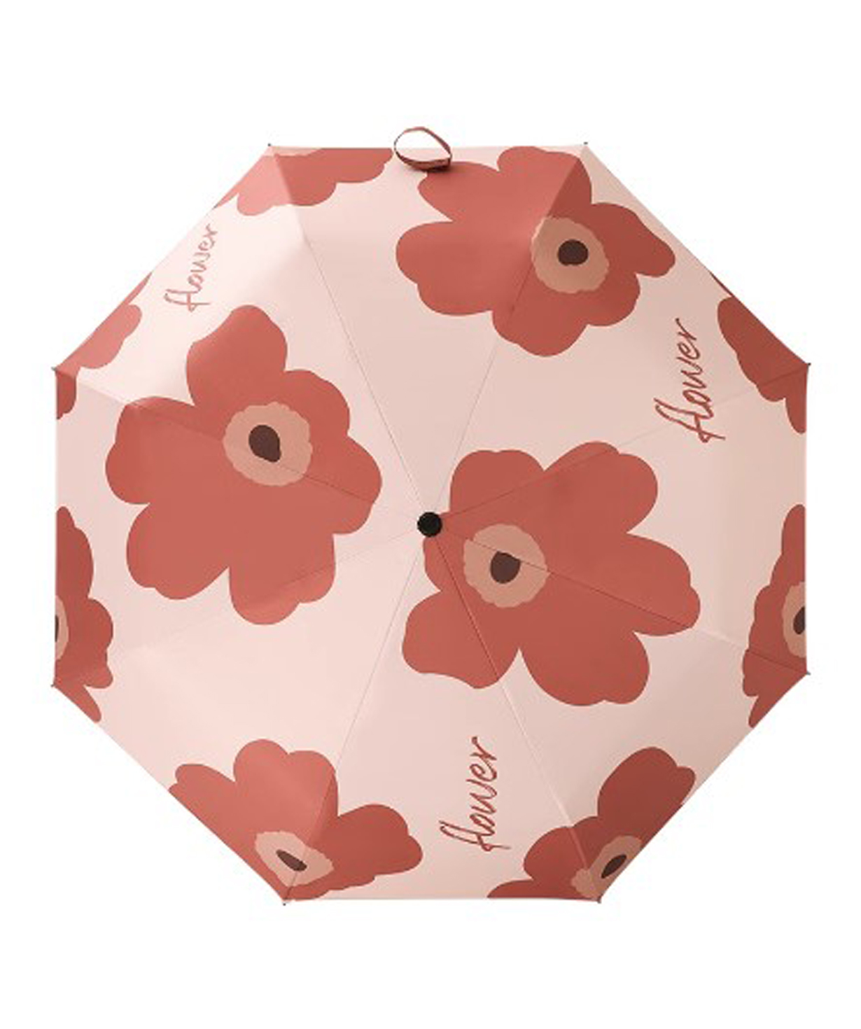 Зонтик «Цветы» розовый