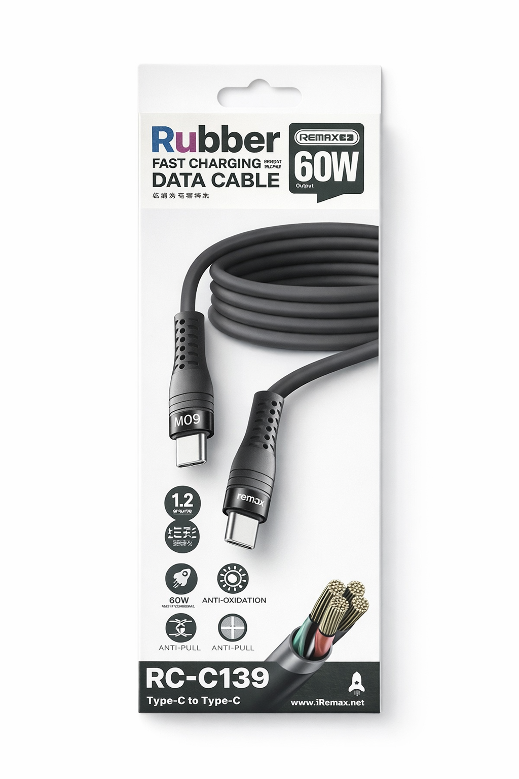 Кабель «Remax» RC-C139 C-C 60W