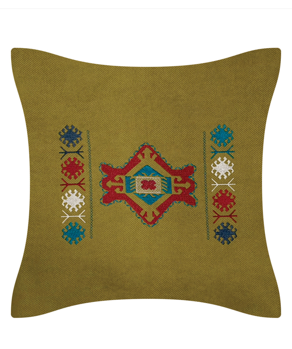 Pillow `Miskaryan heritage` embroidered with Armenian ornament №24