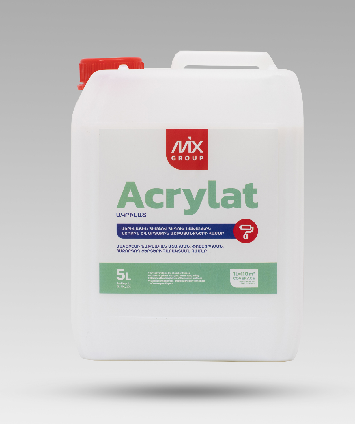 Liquid primer «Mix» acrylat, 20 l