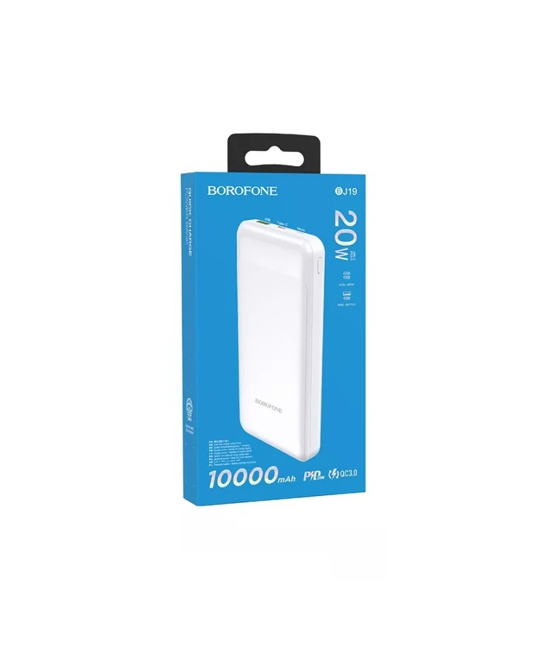 Внешний аккумулятор ''BOROFONE BJ19'' 10000mAh, белый