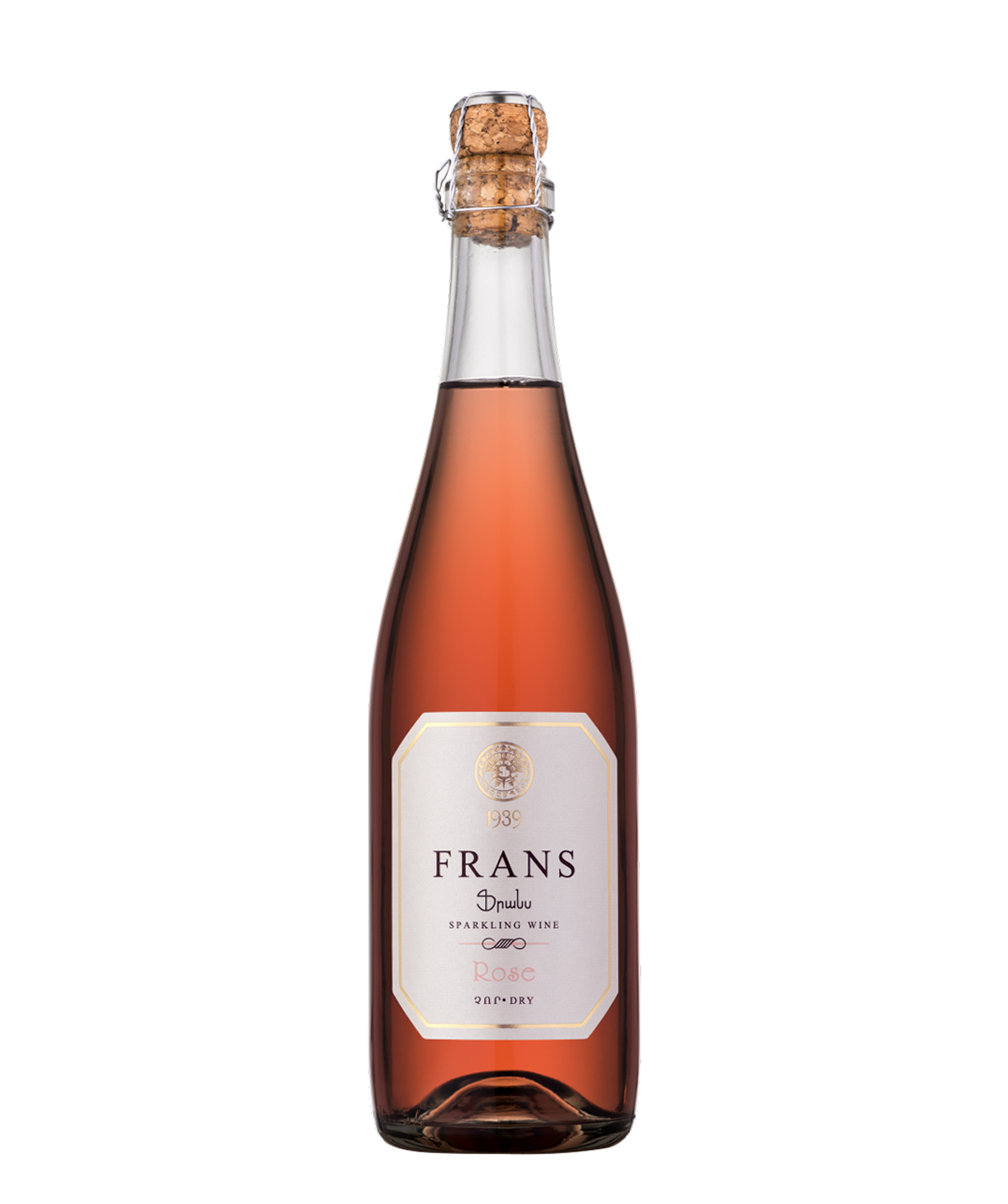 Шампанское `Франция` розовое сухое 750 мл