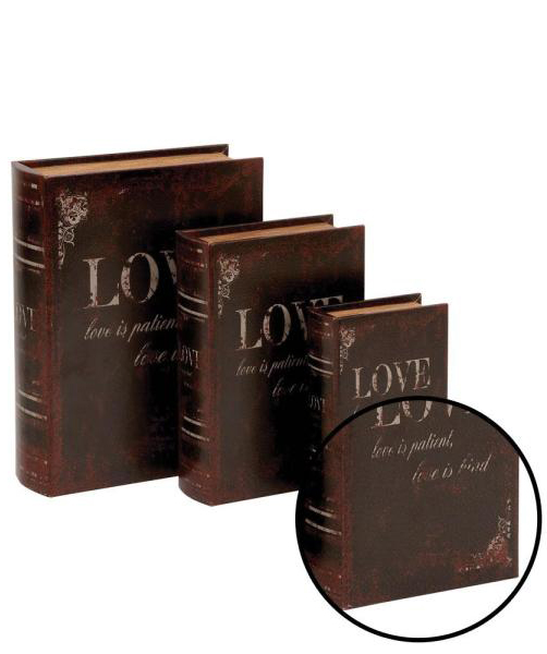 Jewelry box set «Ashley Home» Love, 3 pcs