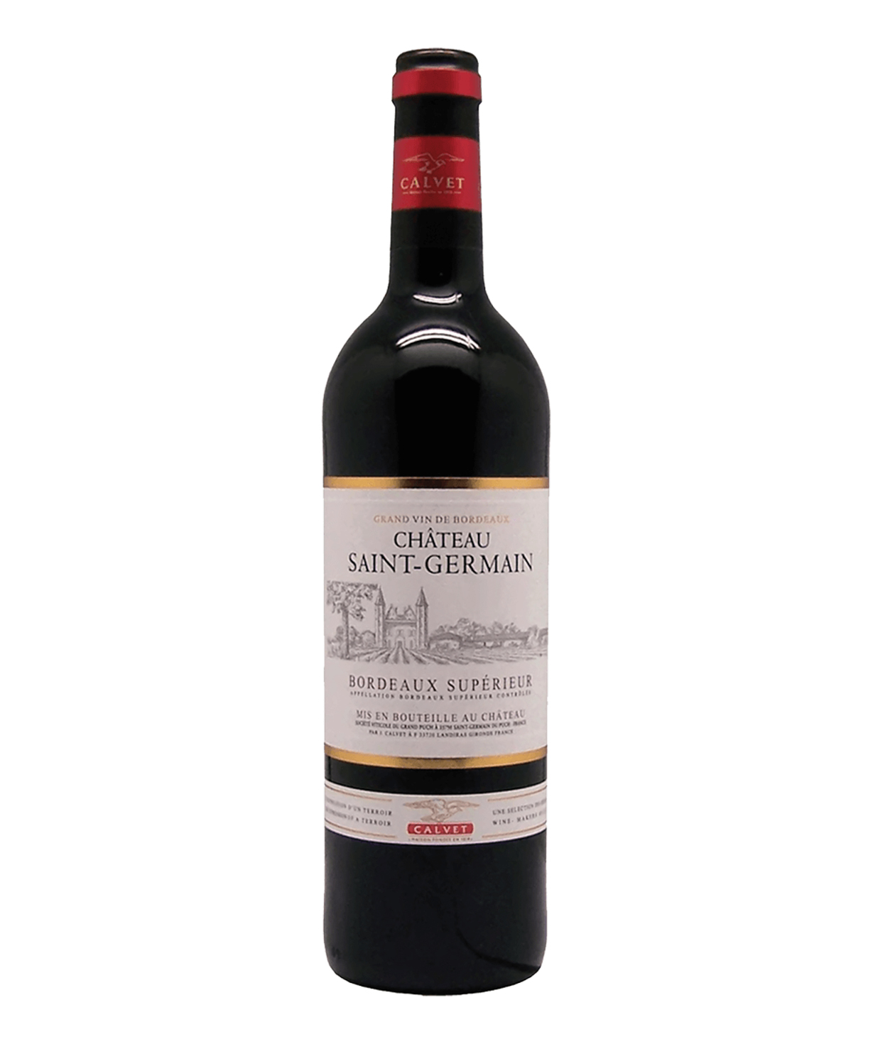 Вино `Calvet Saint-Germain` красное, сухое 750мл