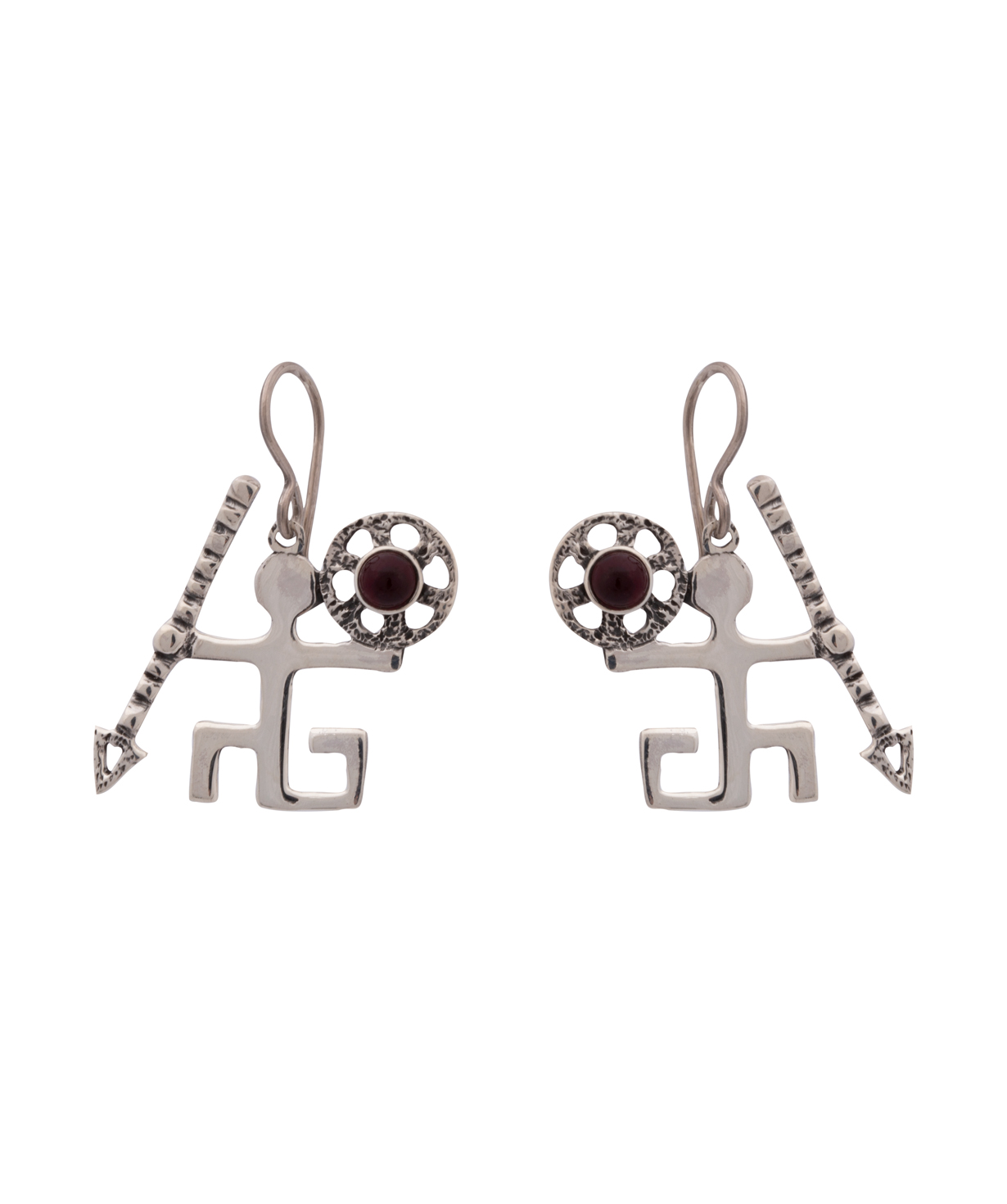 Earrings `Kara Silver` tropical №2