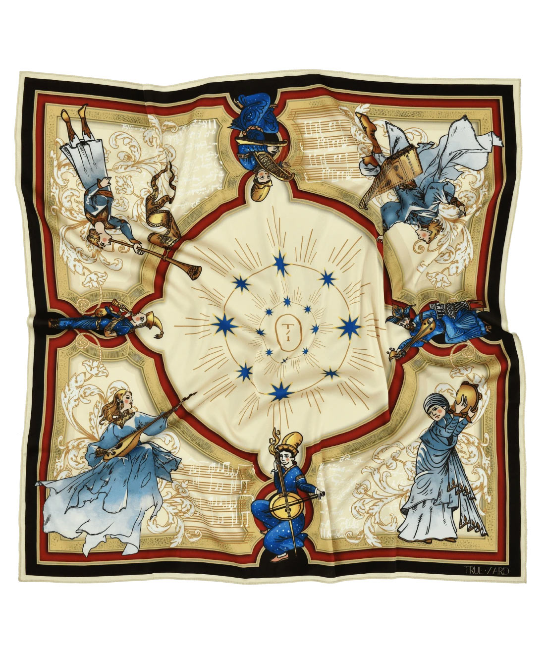 Scarf «Truezard» №6, 90x90 cm
