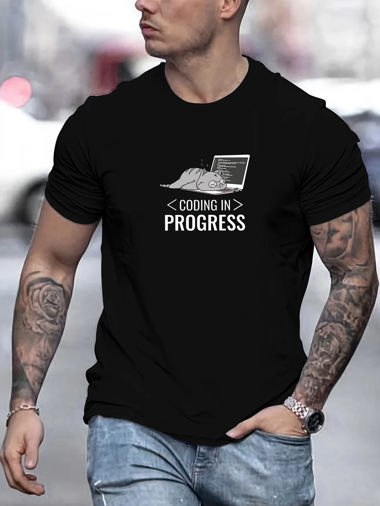 Շապիկ «Gift Store» Տղամադրկանց համար Coding In Progress №1020