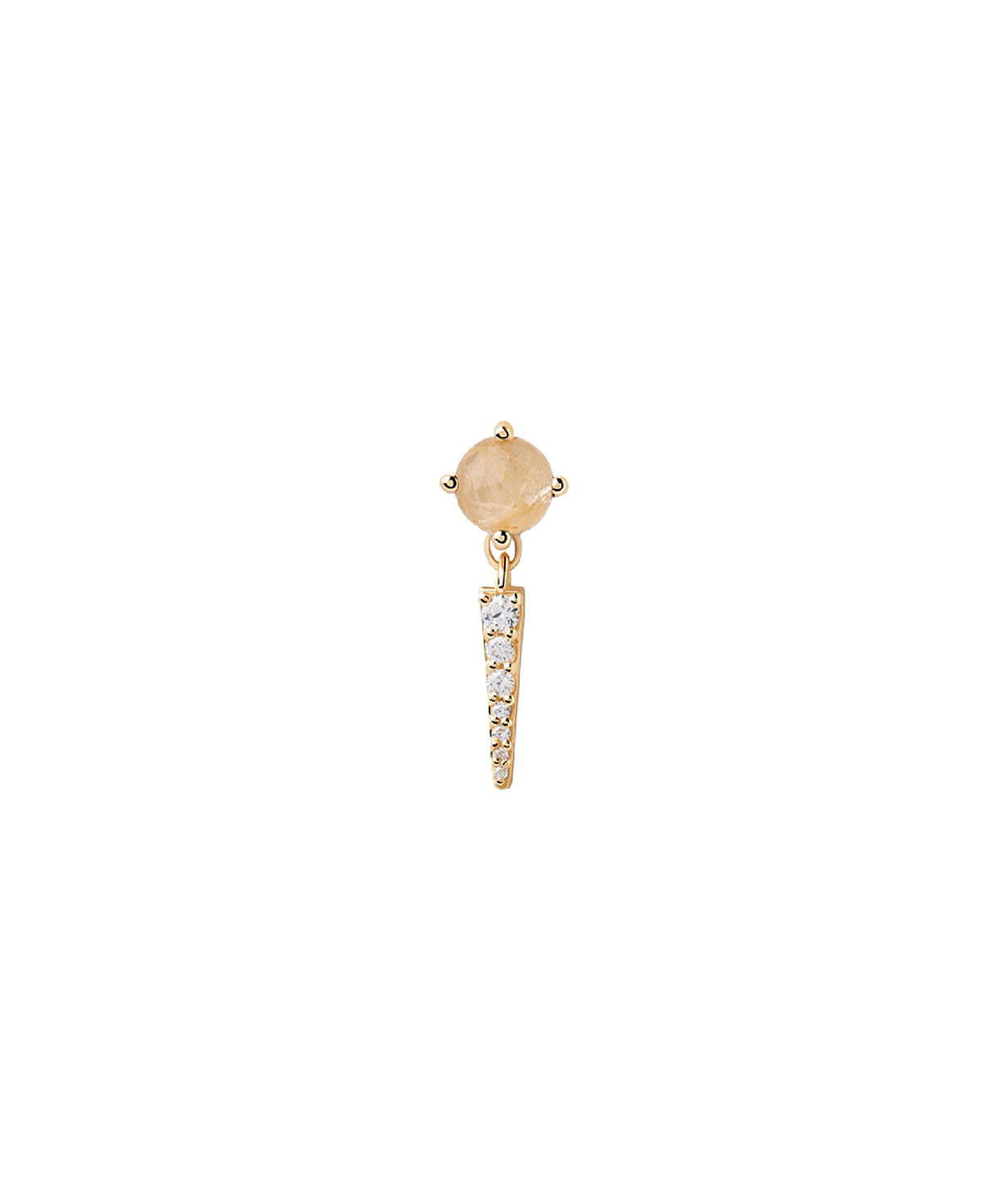 Silver single earring «PDPAOLA» PG01-719-U