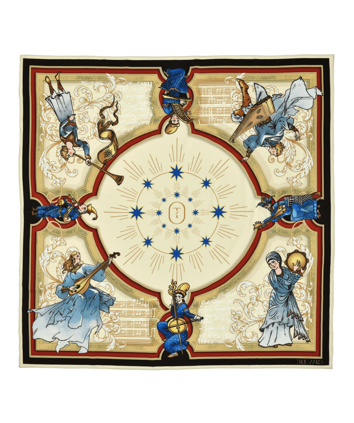 Scarf «Truezard» №6, 90x90 cm