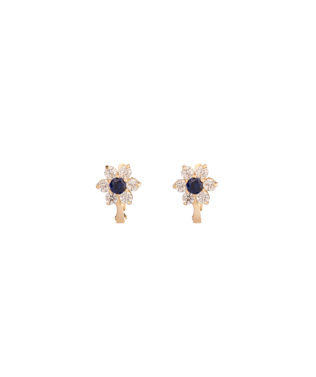 Earrings `Less is more` gold №7
