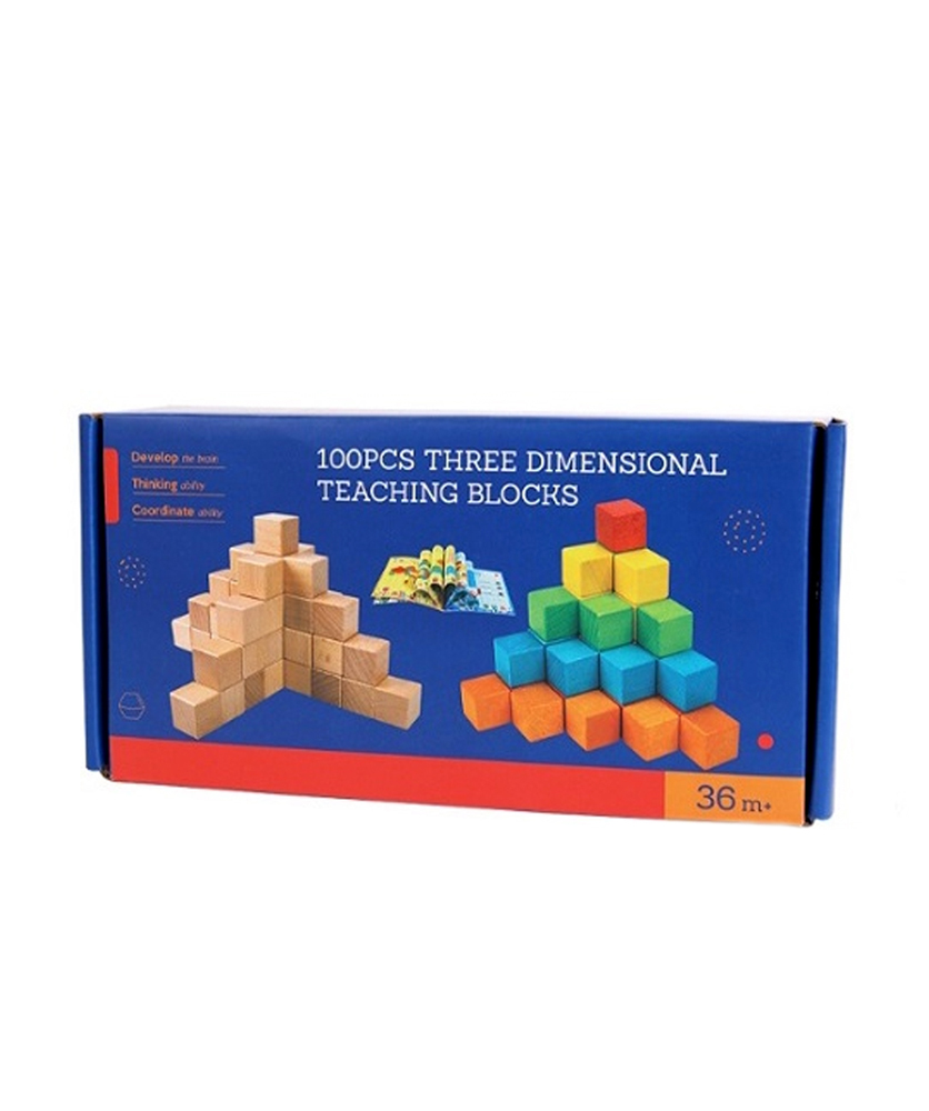 4u.am Wooden construction set, 100 details Mankan