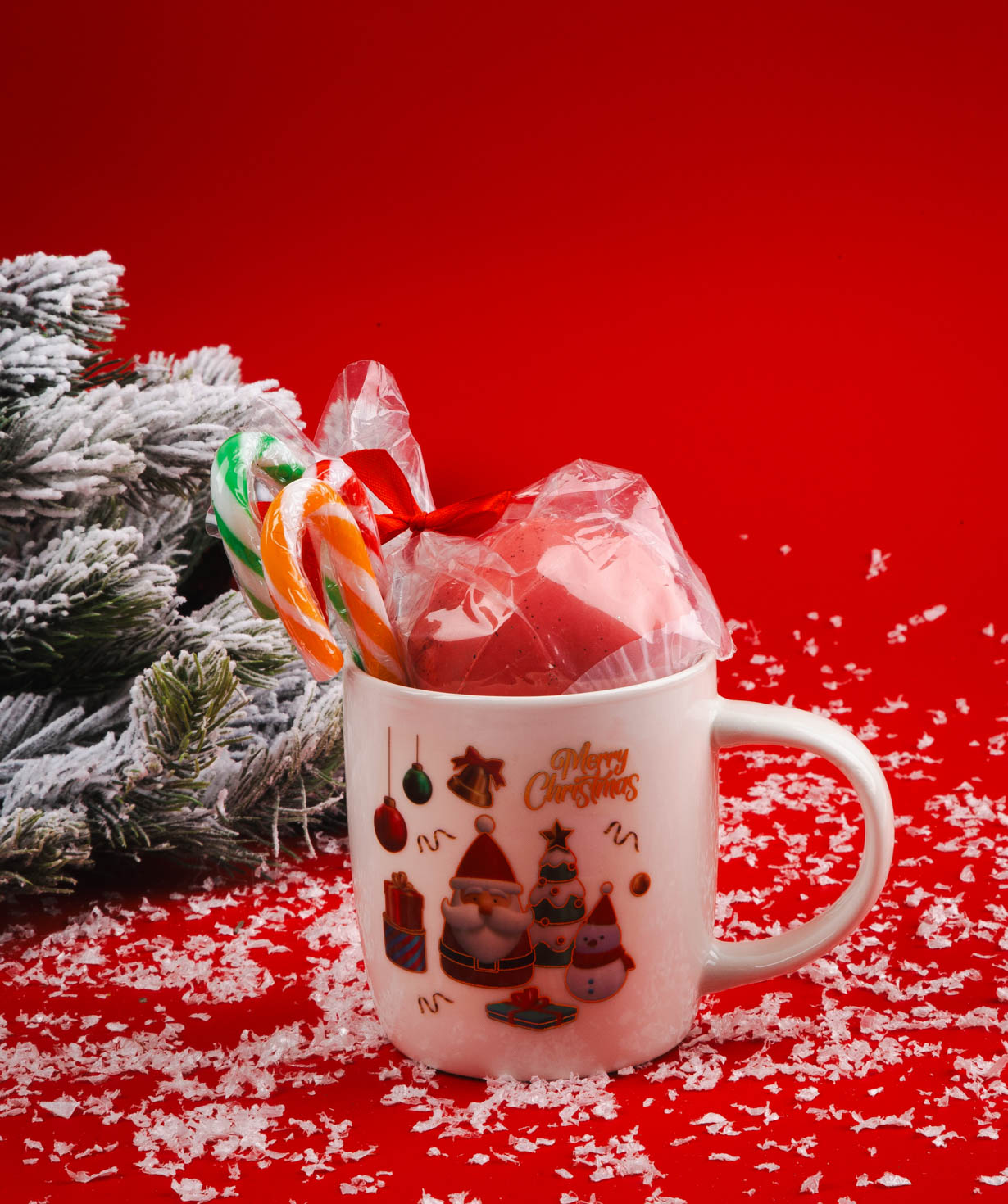 Christmas mug «Sweet Smile» with sweets