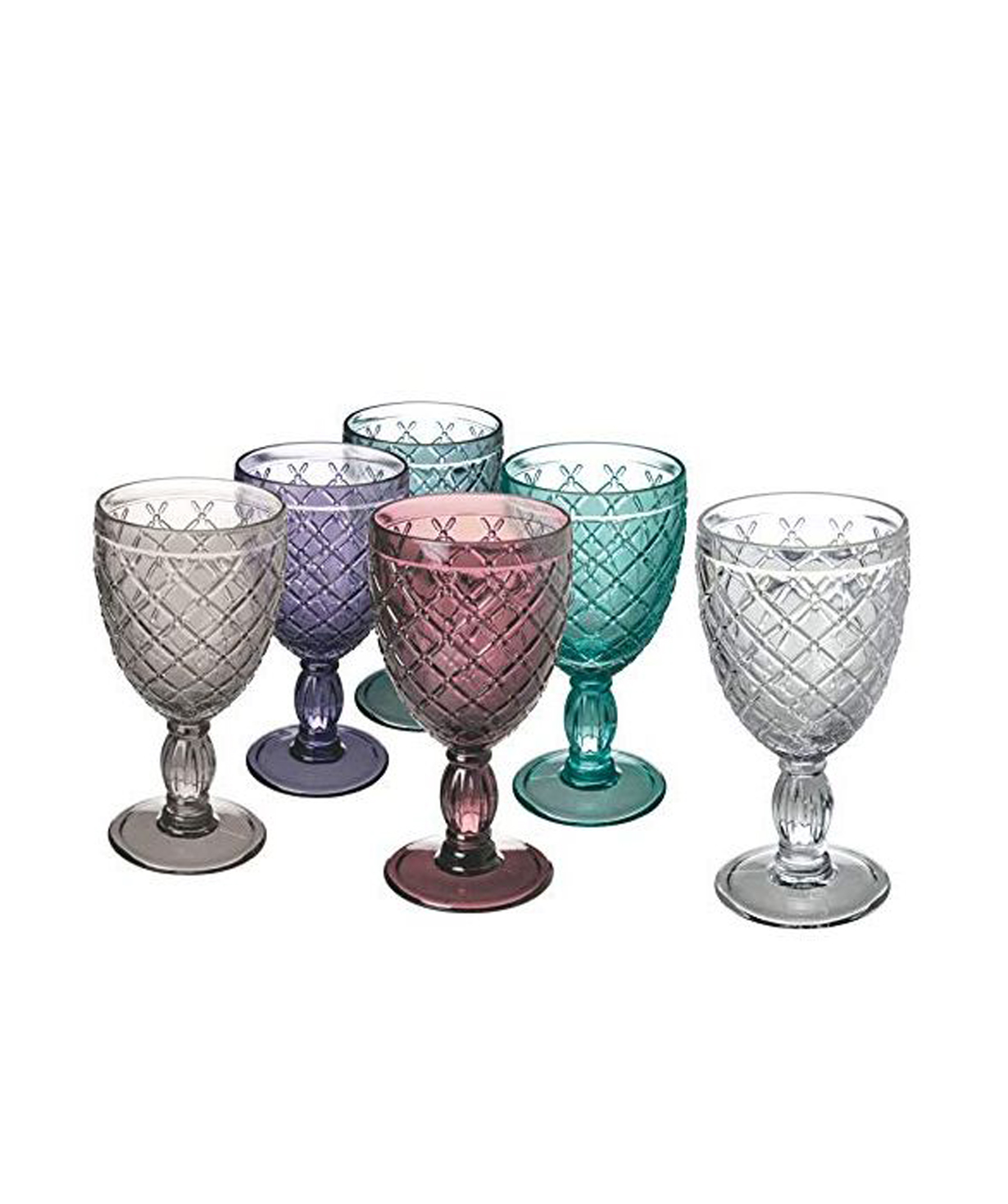 Wine glasses set «Nuovo rombi» 280 ml, 6 pcs