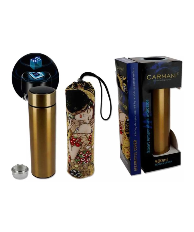 Thermos with a case ''Carmani'' Gustav Klimt - The Kiss, 500 ml