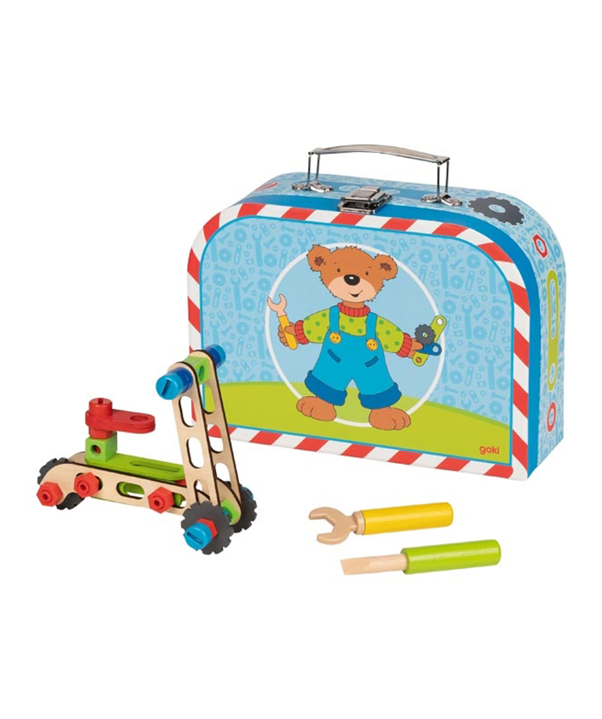 Խաղալիք «Goki Toys» Ճամպրուկ Build-a-vehicle