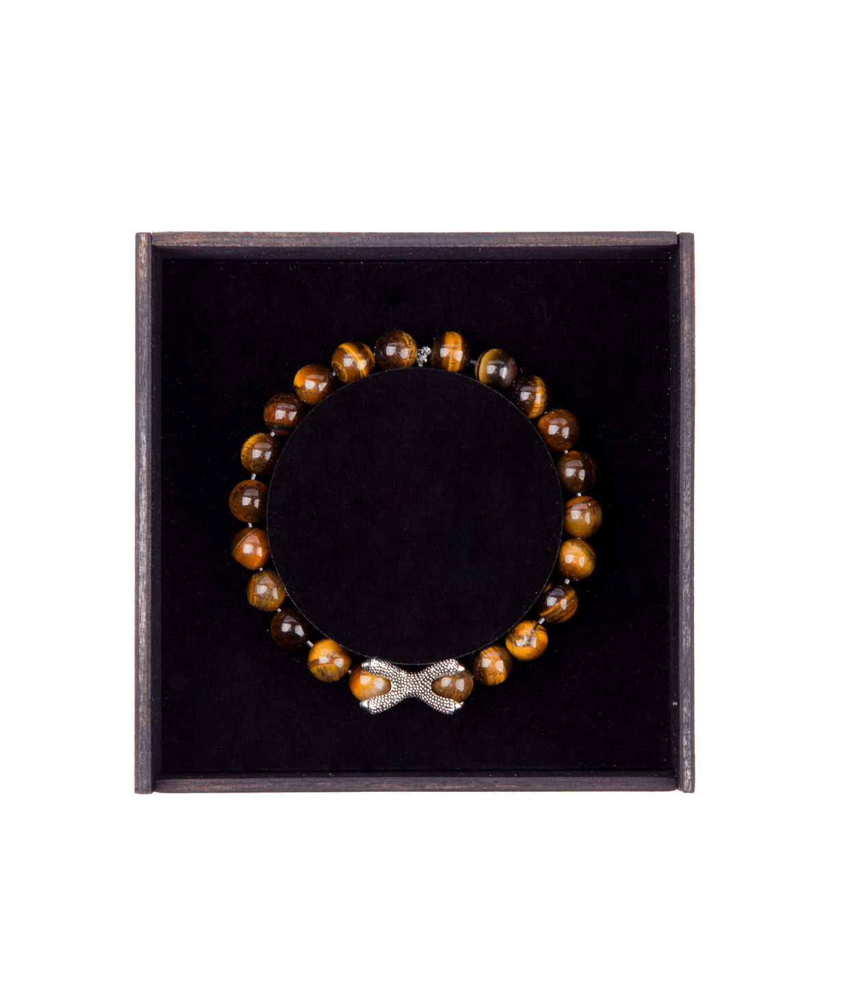 Mens bracelet with natural stones