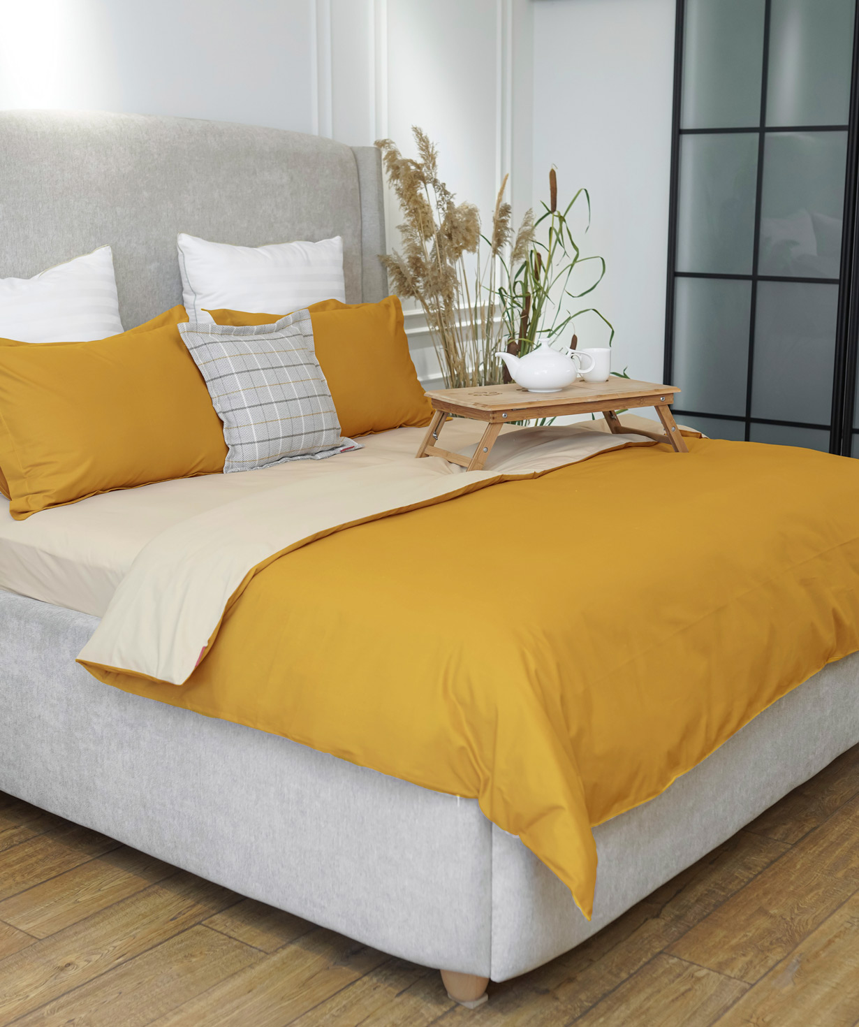 Bedding set «Jasmine Home» single, ochre