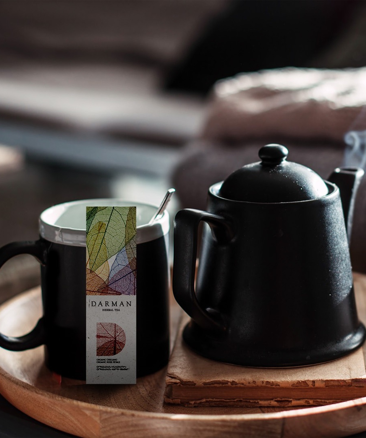 Darman Tea Set, yellow book, 12 tea bags