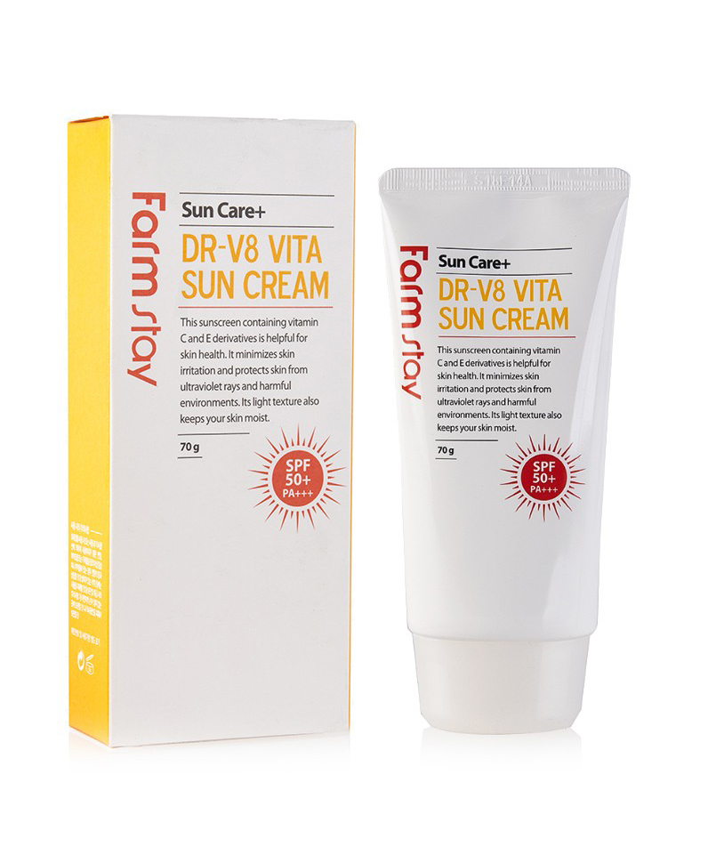 Sunscreen «Farm Stay» DR-V8 VITA, SPF 50+, 70 g