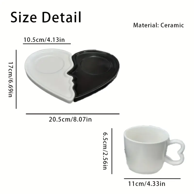 Heart-shaped cups Kiss №1003