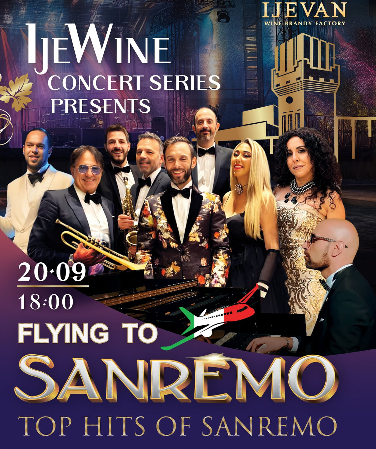 Flying to Sanremo, dateTime - 2025-09-20 18:00