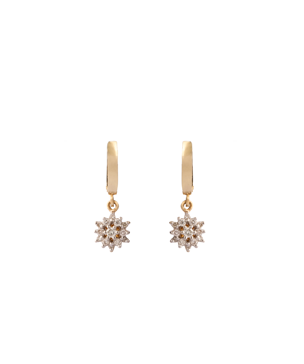 Earrings `Less is more` gold №5