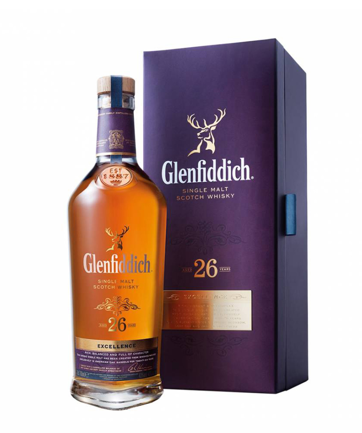 Виски `Glenfiddich` 700 мл 26-летней выдержки