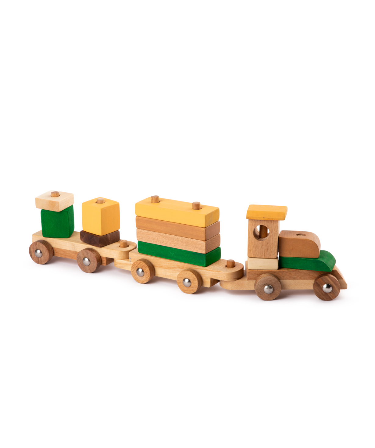 Խաղալիք «Im wooden toys» կոնստրուկտոր - գնացք